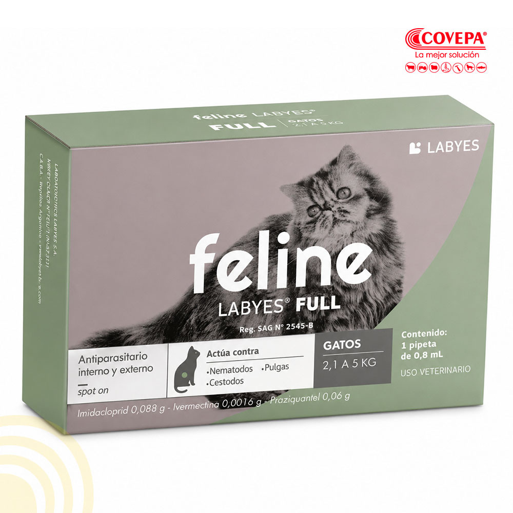 Antiparasitario Feline Labyes Full 0.8ml (2-5kg)