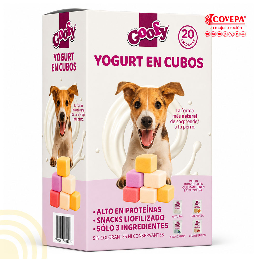 Snack Perro Goofy Yogurt Cubos (20u)