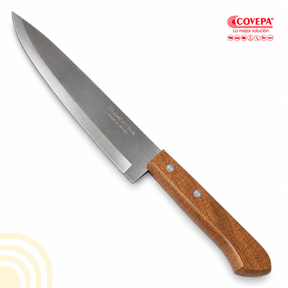 Cuchillo Pescado y Cocina Tramontina Dynamic 5" Inox Mango Madera