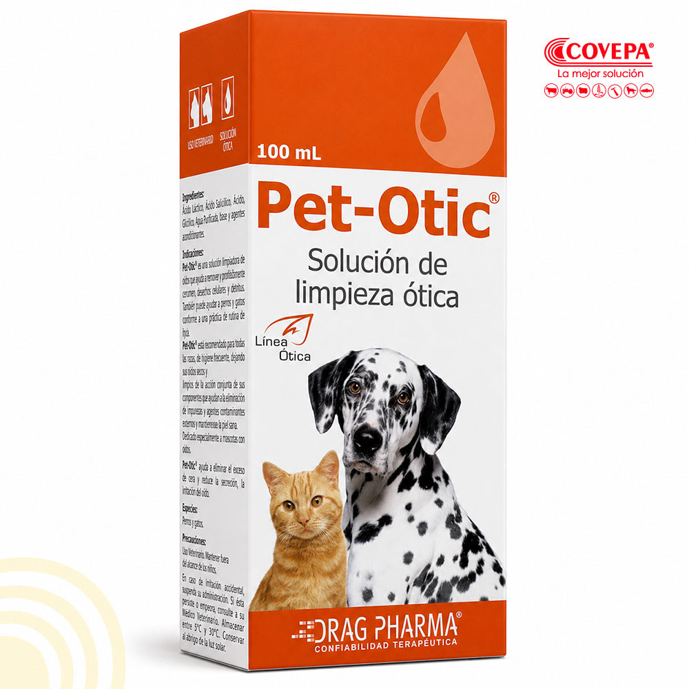 Pet Otic 100ml Limpiador Oidos Mascotas