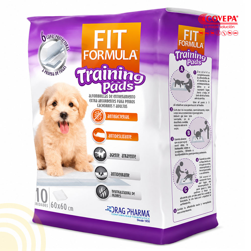 Sabanillas Pads Entrenamiento Perros 10u Fit Formula