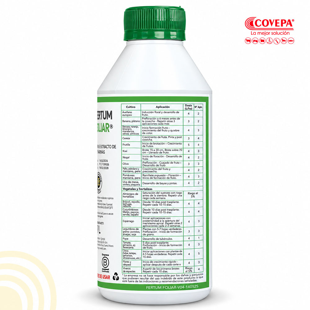 Bioestimulante Fertum Foliar 1 L