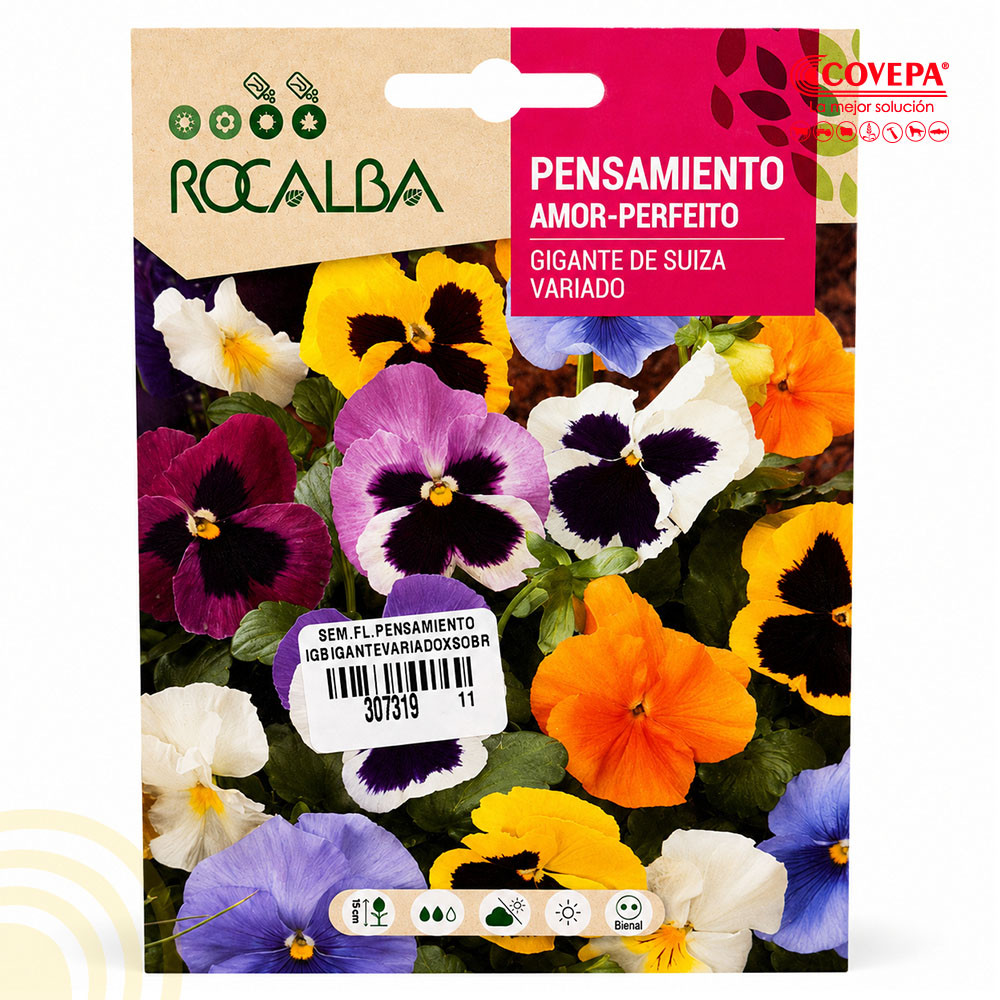 Semilla Flor Pensamiento Gigante de Suiza Variado