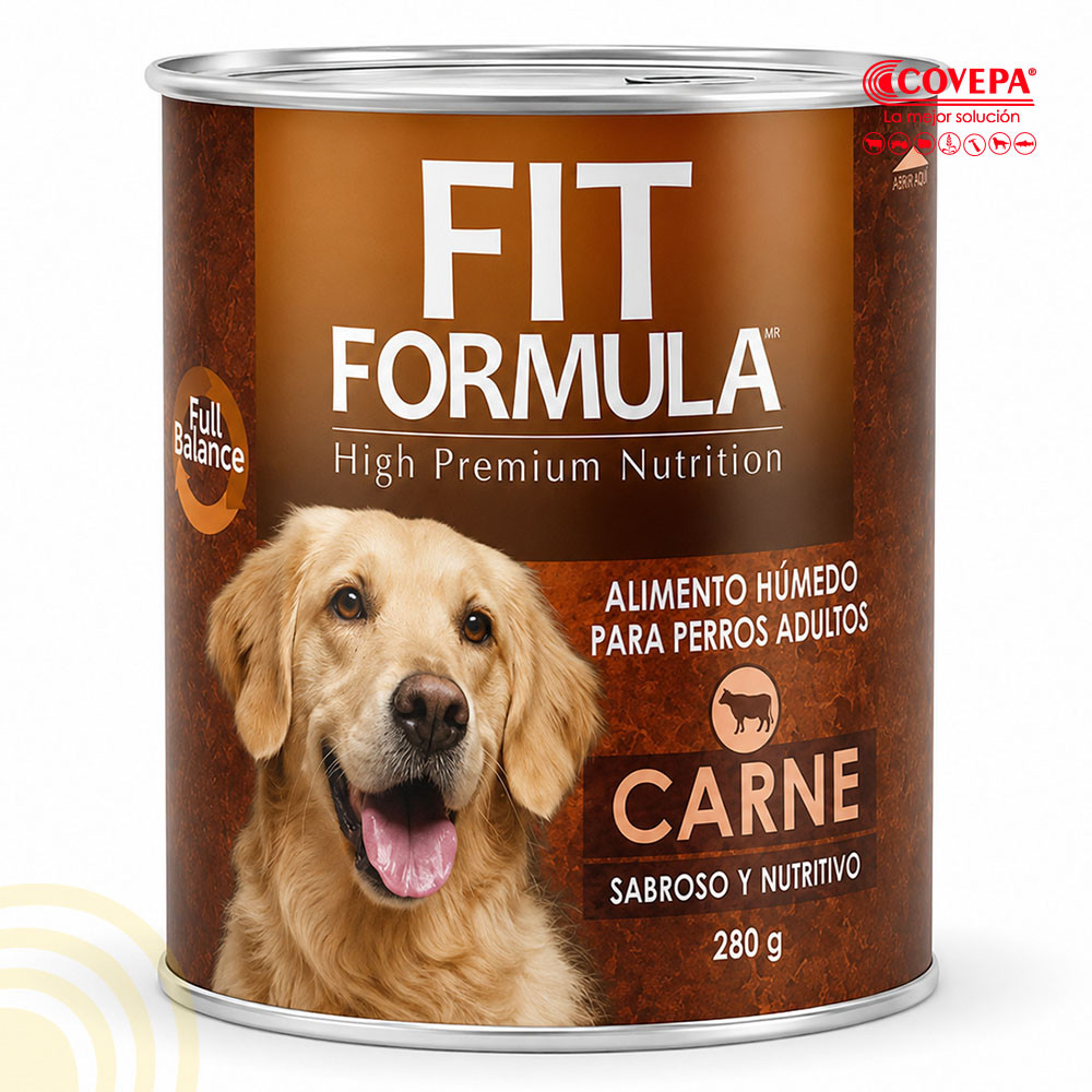 Snack Perro Adulto 280g Fit Formula Lata Carne