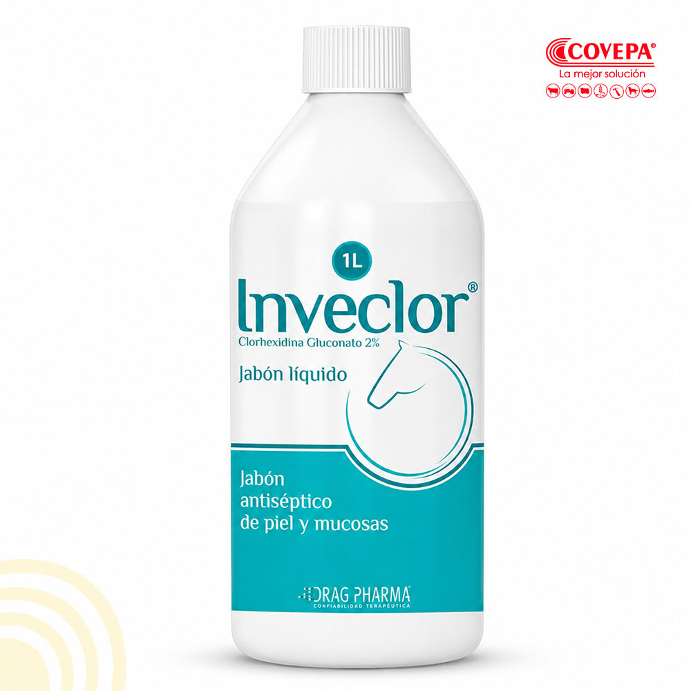 Jabón Inveclor 1lt Clorhexidina 2% Caballos