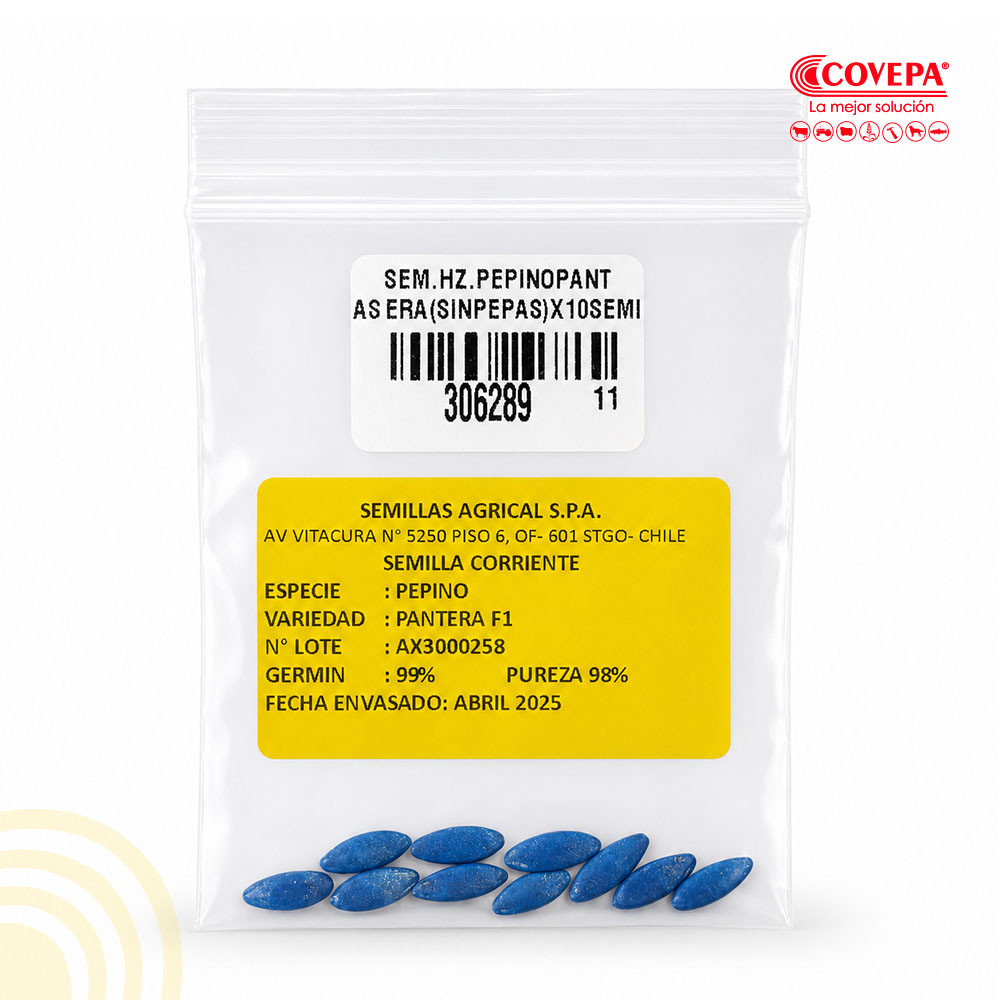 Semilla Hortaliza Pepino Pantera F1 10u Agrical