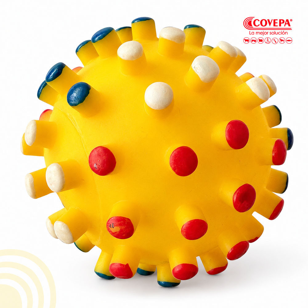 Pelota de Goma con Púas para Perros Mediana