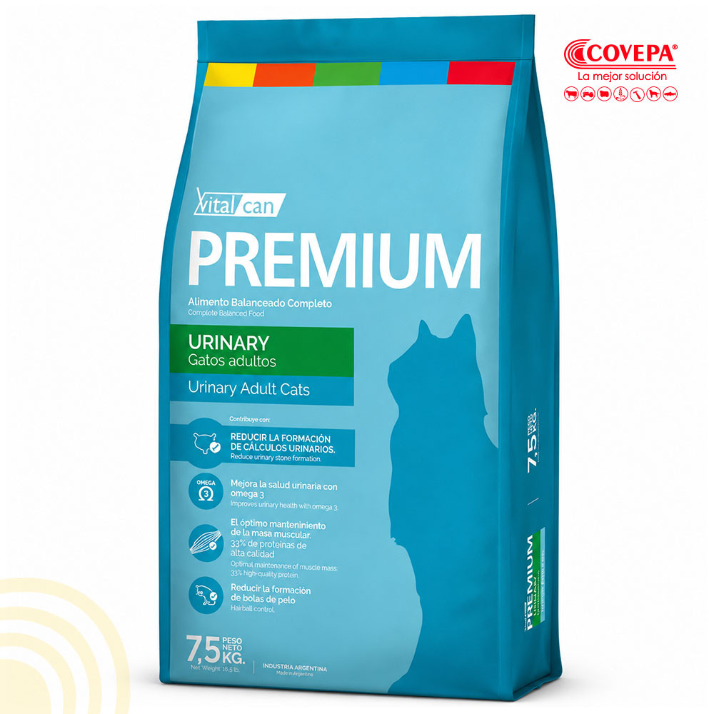 Alimento Gato Vitalcan Premium 7.5kg Urinary