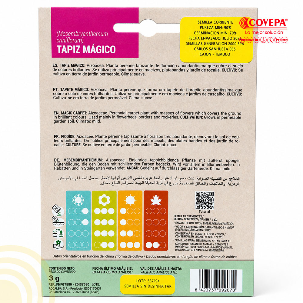Semilla Flor Tapiz Mágico