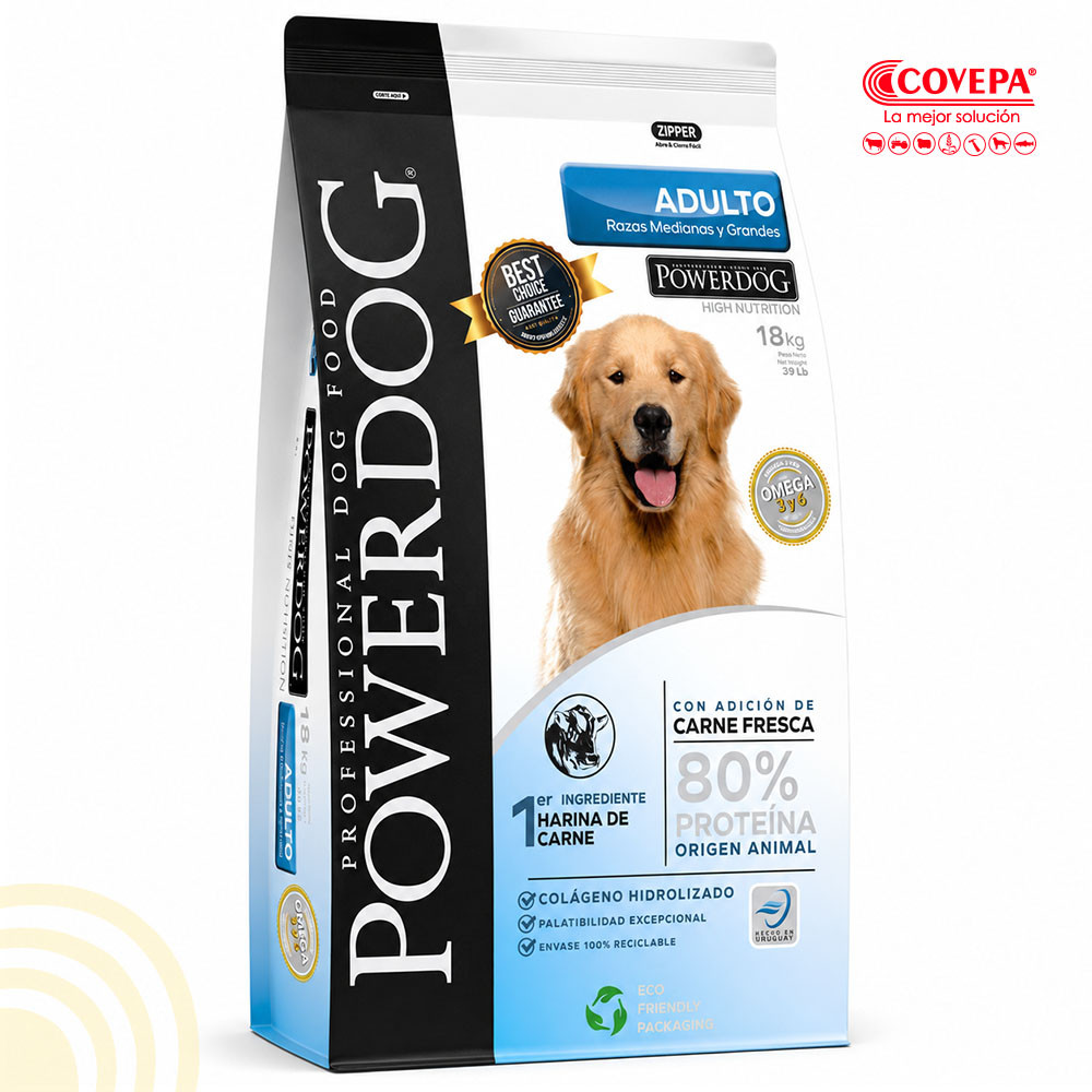 Alimento Perro Powerdog 18kg Adulto
