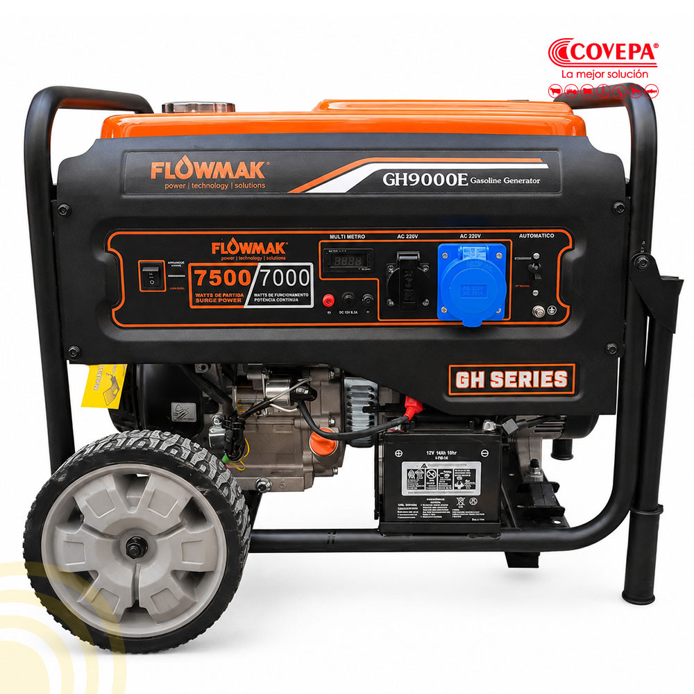 Generador 7.0kVA Flowmak GH-9000E Part. Elec.