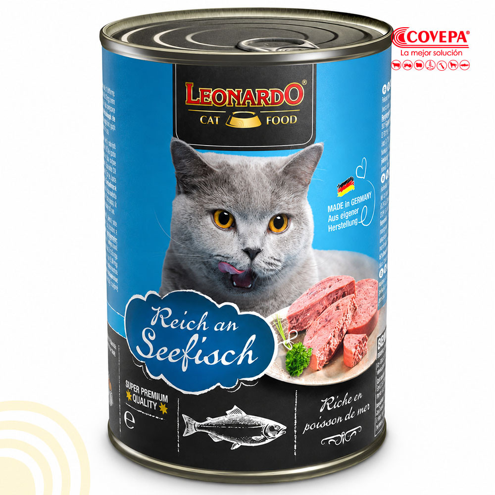 Snack Gato Lata Leonardo 400g Pescado