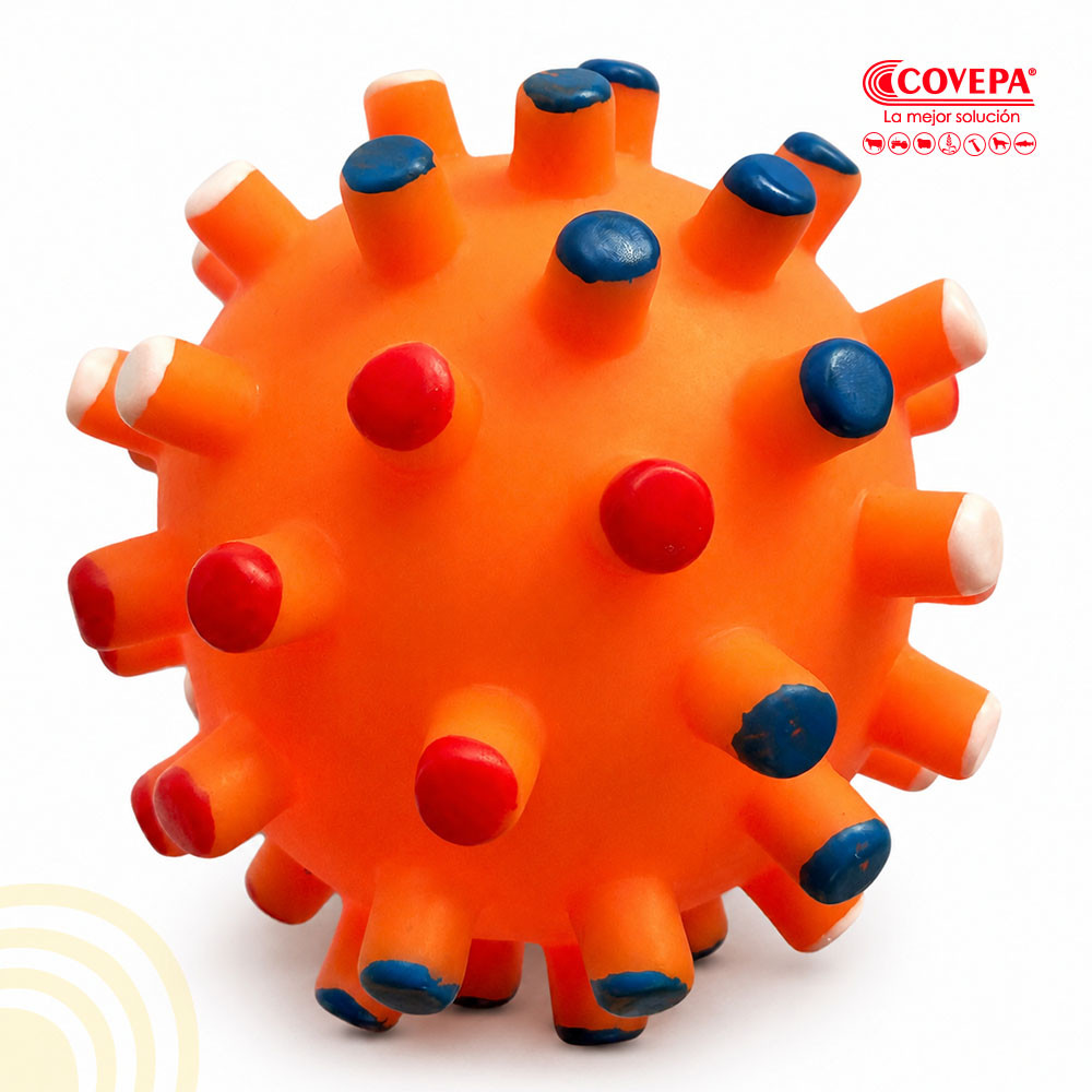 Pelota de Goma con Púas para Perros Chica