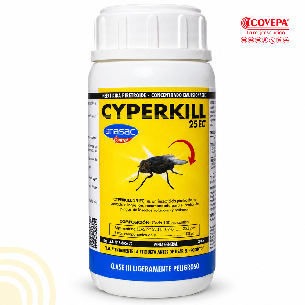 Insecticida Cyperkill 25 EC Anasac 250 cc