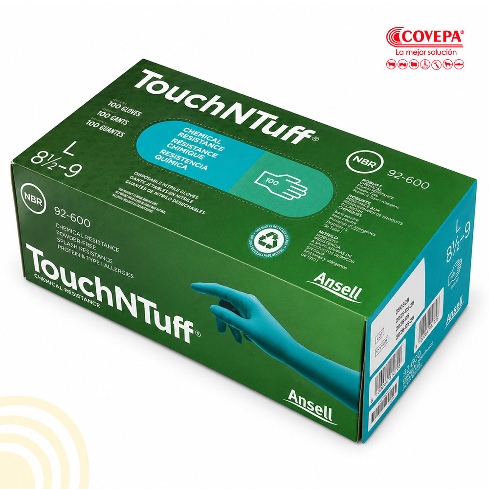 Guante Nitrilo Verde Ansell Talla L Caja 50 Pares