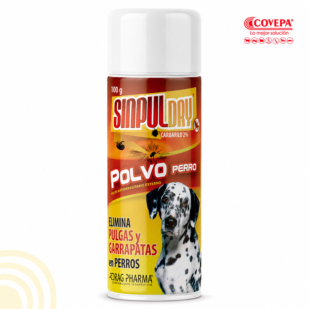Antiparasitario Sinpul Dry Polvo Perro 100g