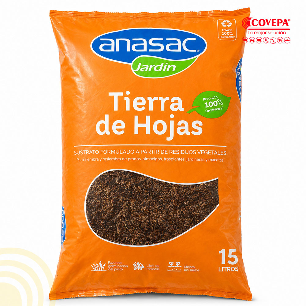 Sustrato Tierra de Hojas 15lt Anasac