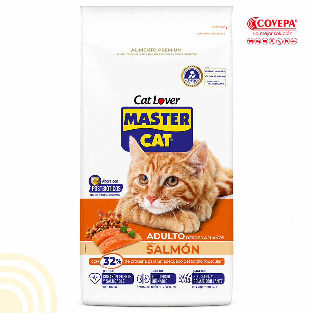 Alimento Gato Master Cat 8kg Adulto Salmón