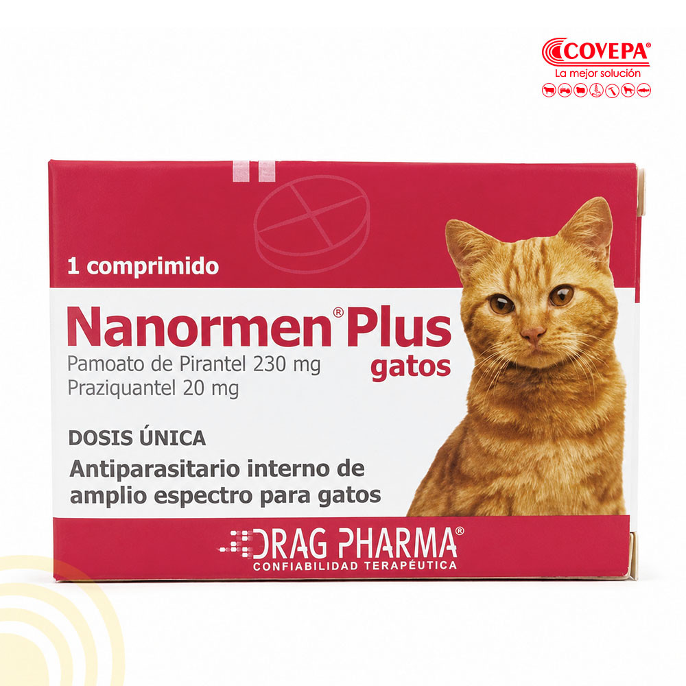 Antiparasitario Nanormen Plus Gato 1 Comprimido