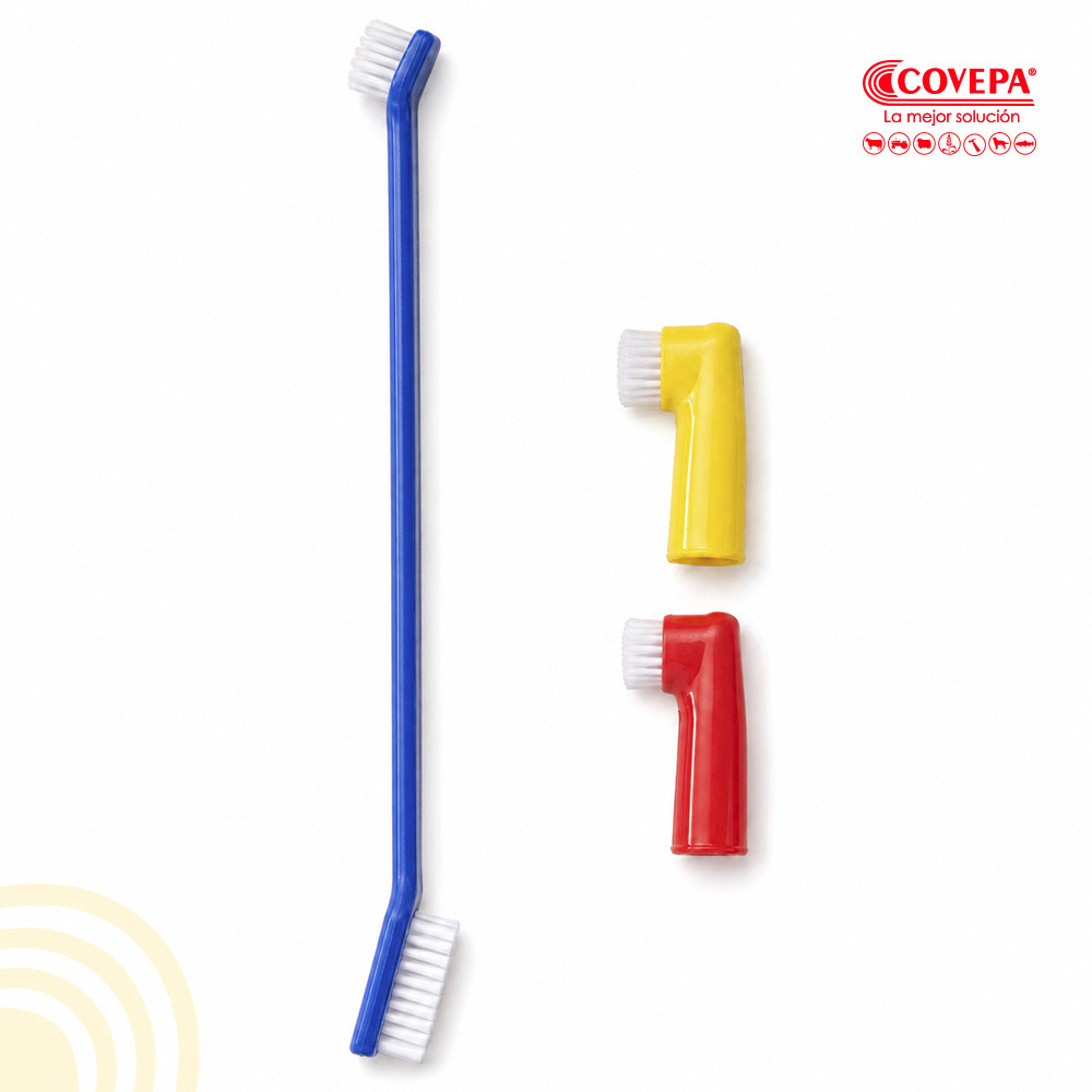 Kit Cepillo Dental para Perros y Gatos 3 Piezas