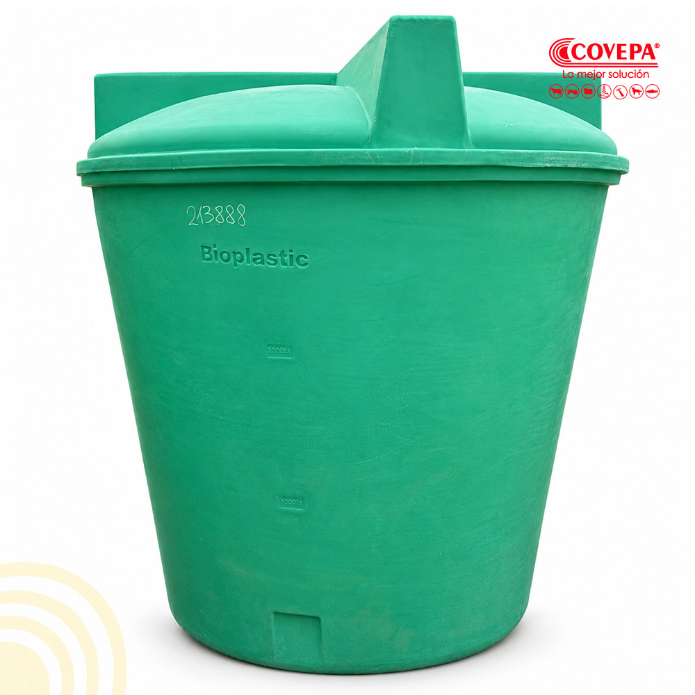 Estanque Plástico Vertical Agua 3.400 L Bioplastic