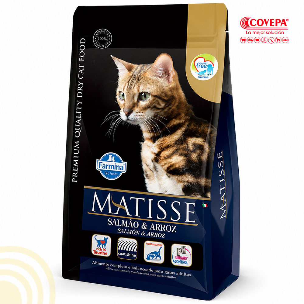 Alimento Gato Matisse 2kg Adulto Salmón-Arroz