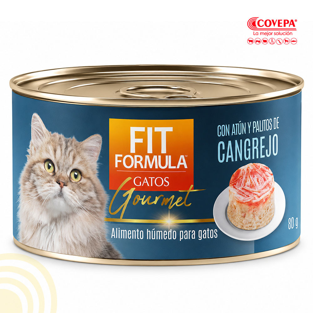 Snack Gato Lata Atún-Cangrejo Fit Formula Adulto 80g