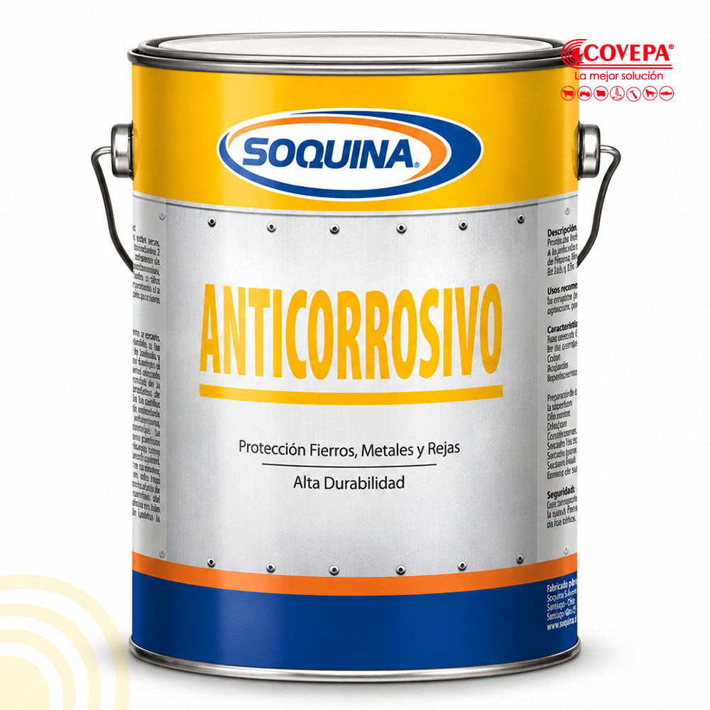 Pintura Anticorrosivo 1gl Gris Perla Soquina