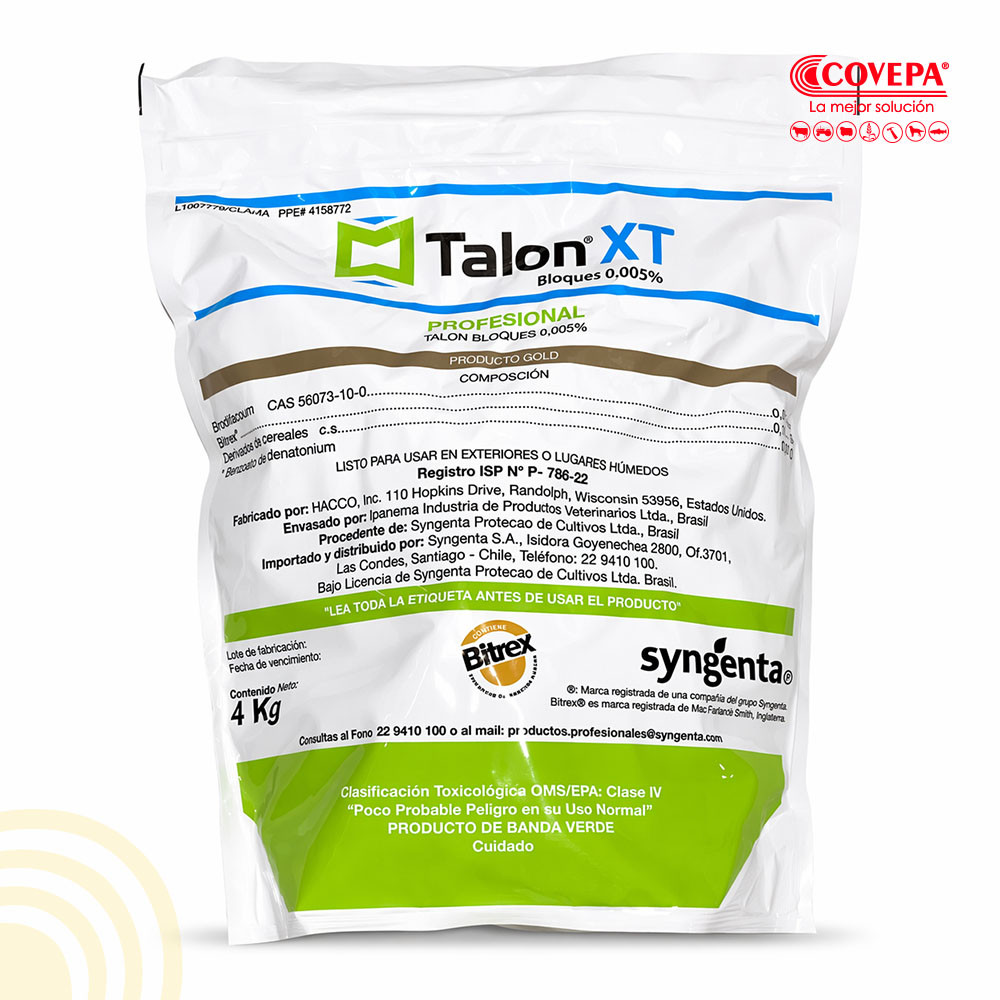 Raticida Talon XT Bloque 4kg Syngenta