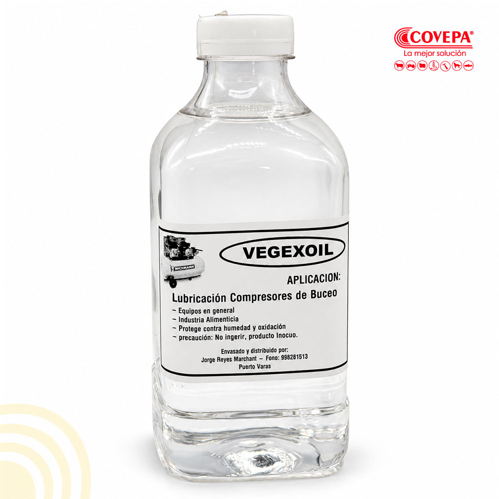 Aceite Lubricante Vegexoil 350 para Bombas de Vacío y Compresores 1 L