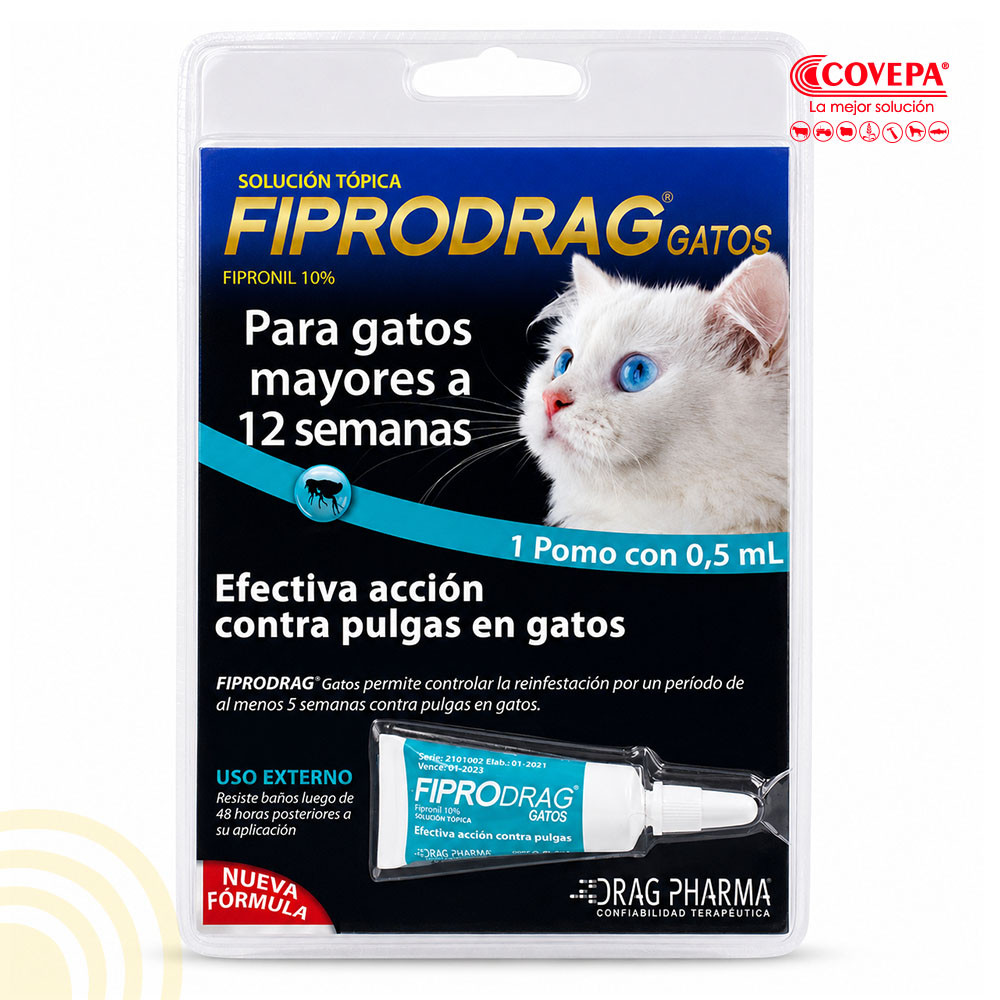 Antiparasitario Gato Pipeta Fiprodrag 0,5ml