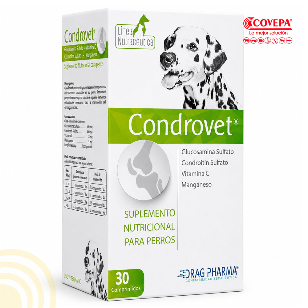 Condrovet Suplemento Nutricional 30 Comp.