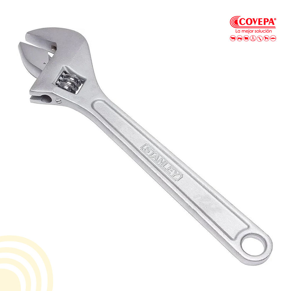 Llave Ajustable Cromada Stanley 15" 87-435