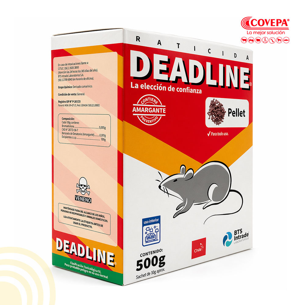 Raticida Deadline Pellet 500g BTS
