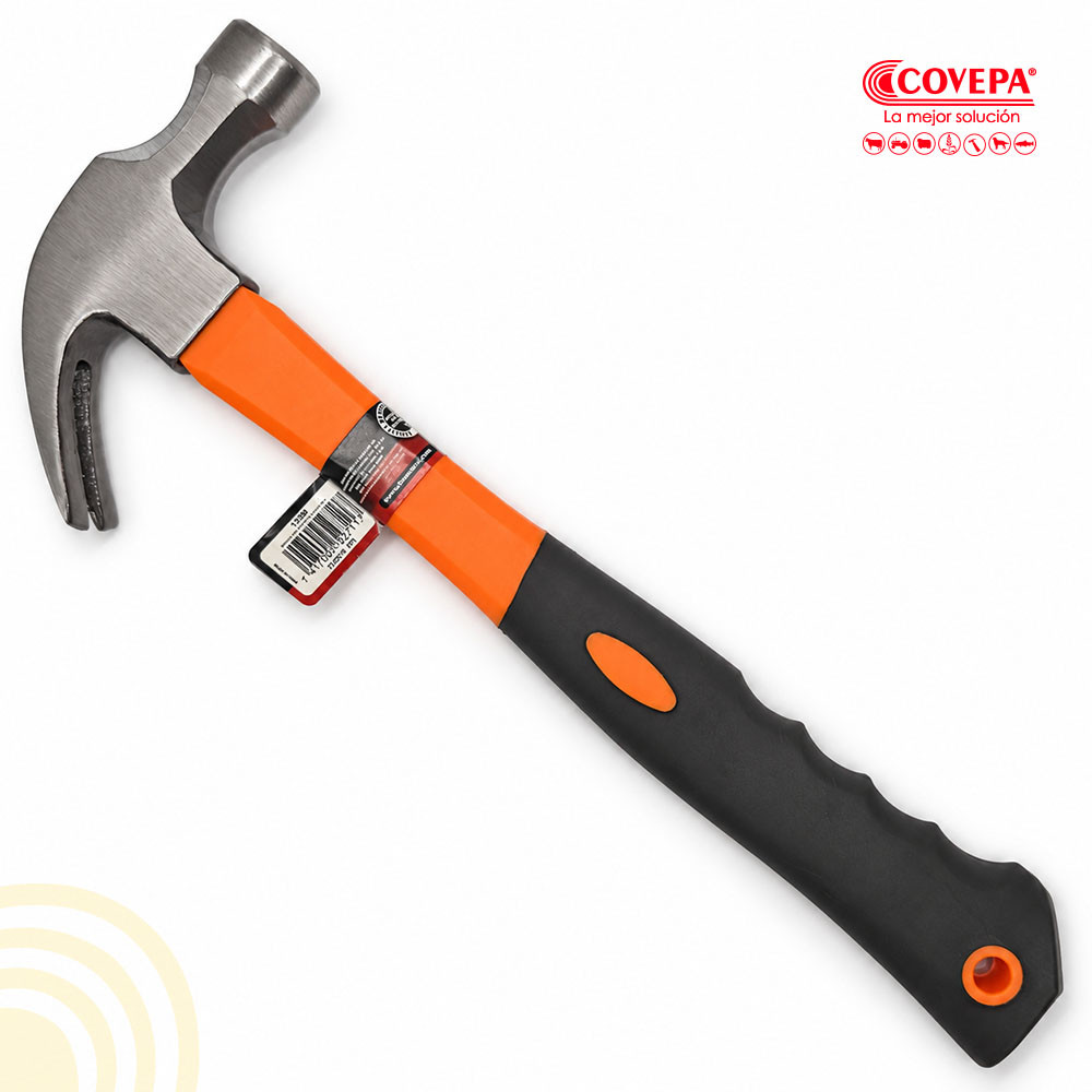Martillo de Uña Curva 16 oz con Mango de Fibra Imacasa