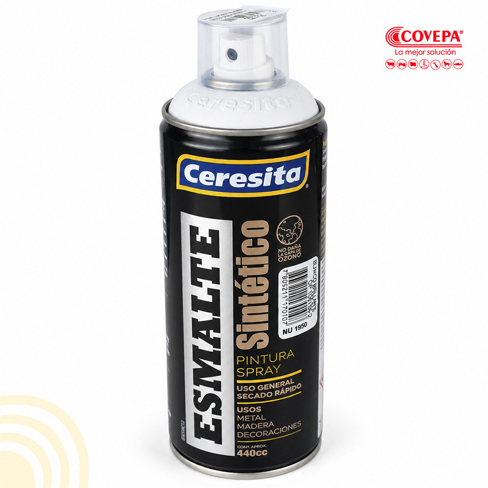 Esmalte en Spray Ceresita 440 cc Blanco Brillante