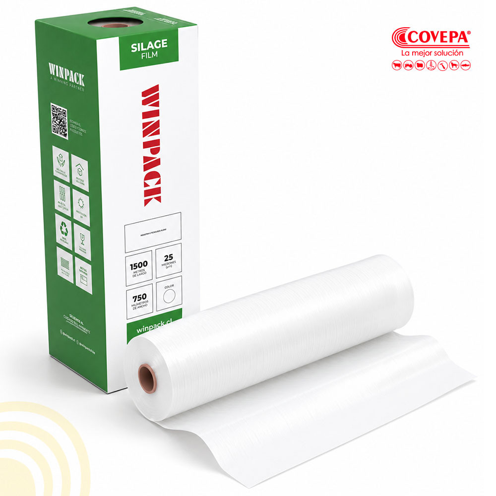 Film Stretch para Bolos 0.75x1500mt Blanco UV Winpack