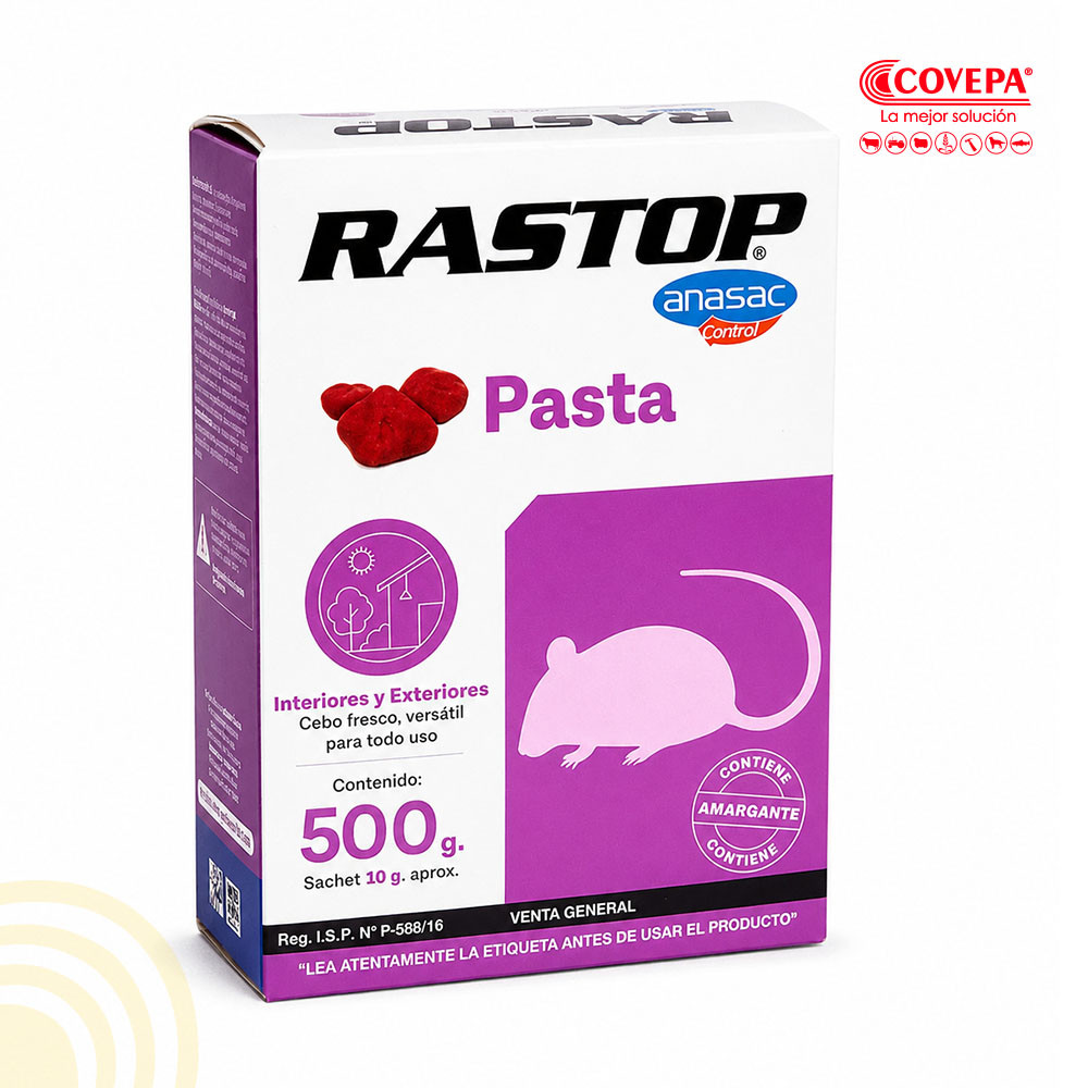 RATICIDA RASTOP PASTA X 500 G