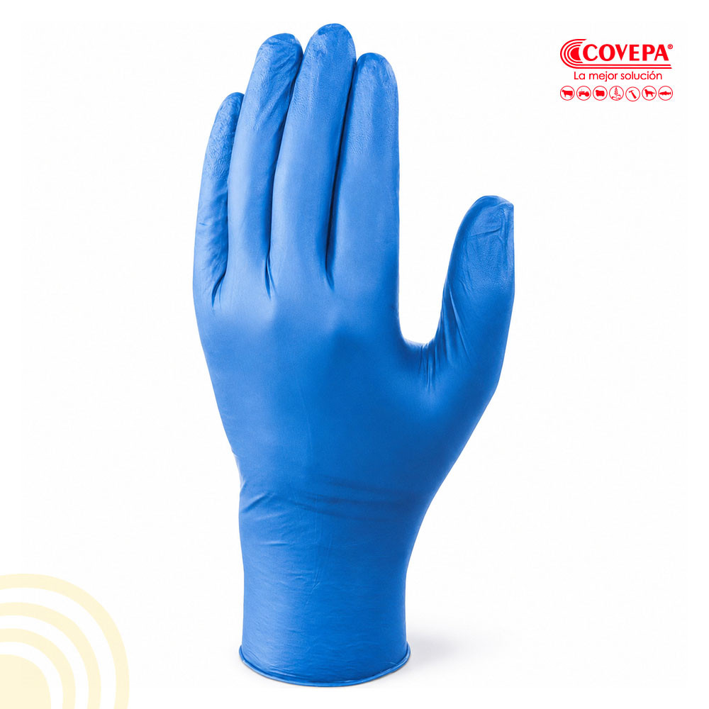 Guante Quirúrgico Nitrilo Azul Talla M (1u)