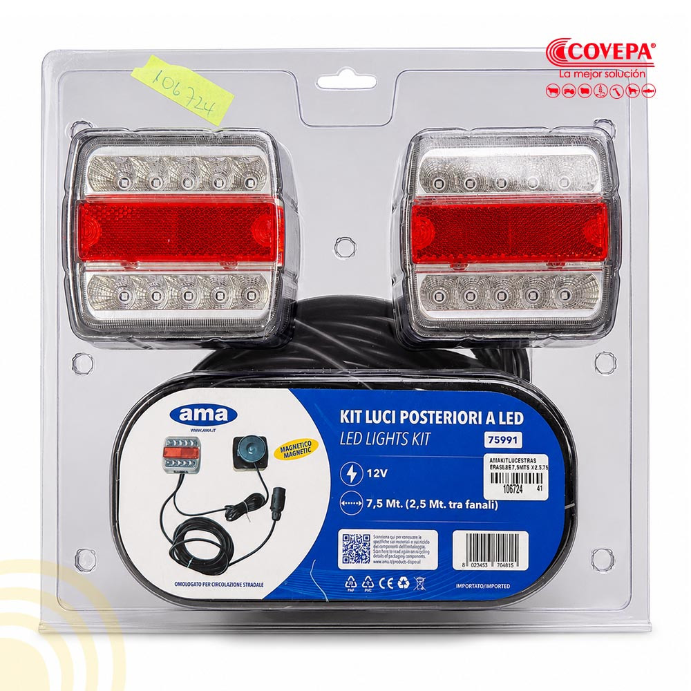 Kit Luces Traseras LED 7,5mt x 2,5mt AMA 75991