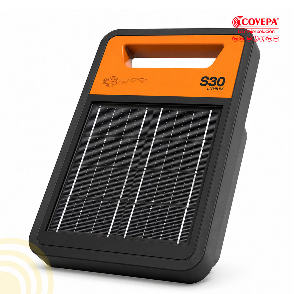 Energizador Solar Cerco Eléctrico Gallagher S30 3km