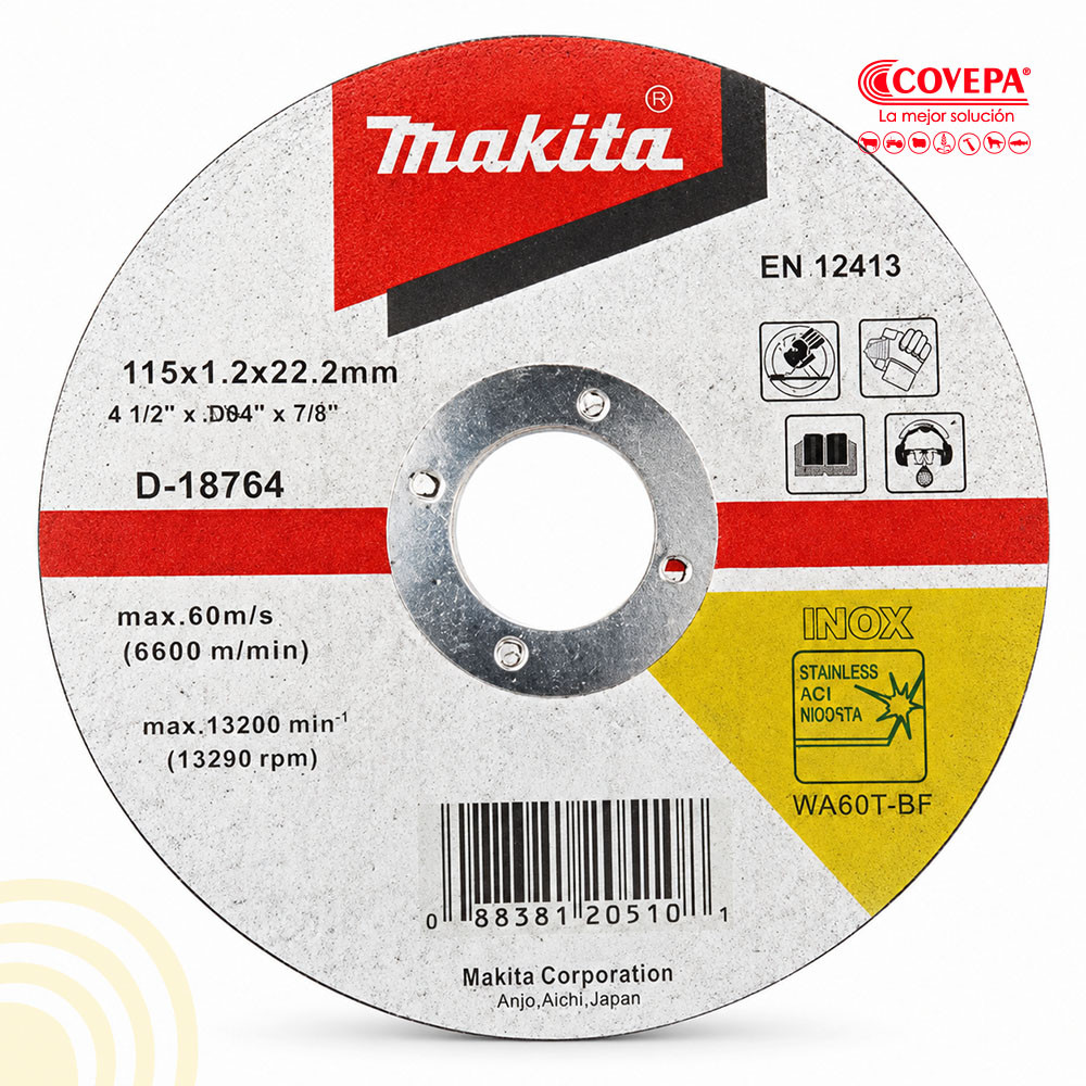 Disco Corte 4.5" Inox Makita
