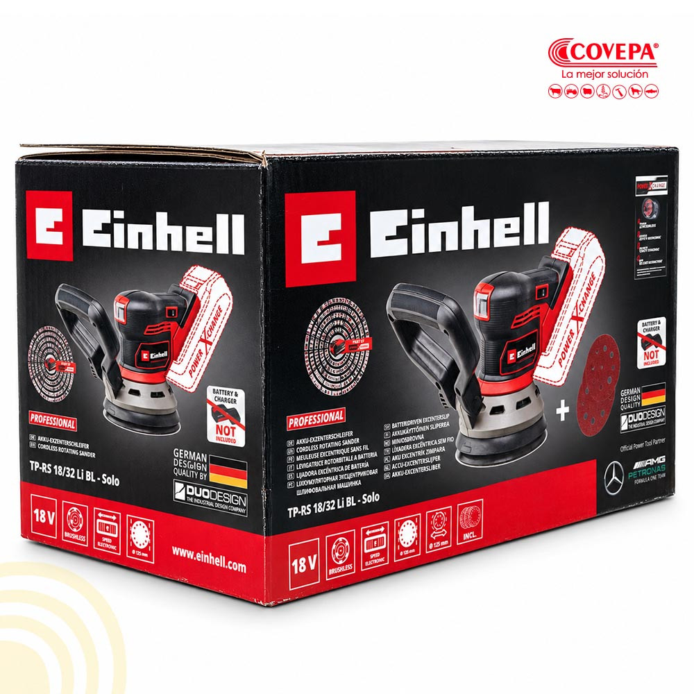 Lijadora Roto Orbital Inalámbrica Einhell TP-RS 18/32 Li BL Solo