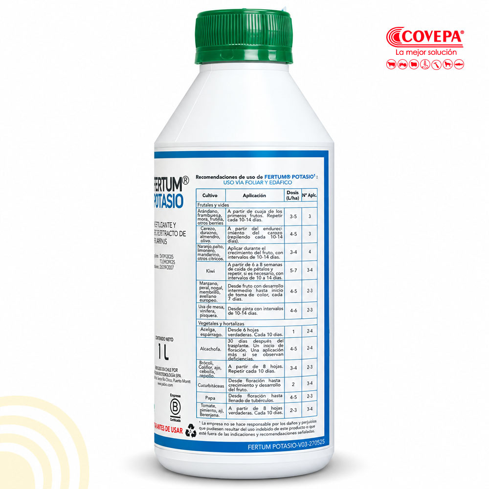 Bioestimulante Fertum Potasio 1 L