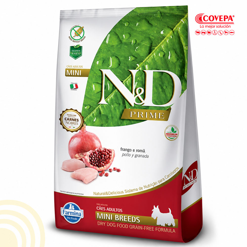 Alimento Perro N&D 2,5kg Adulto Mini-Breed Pollo