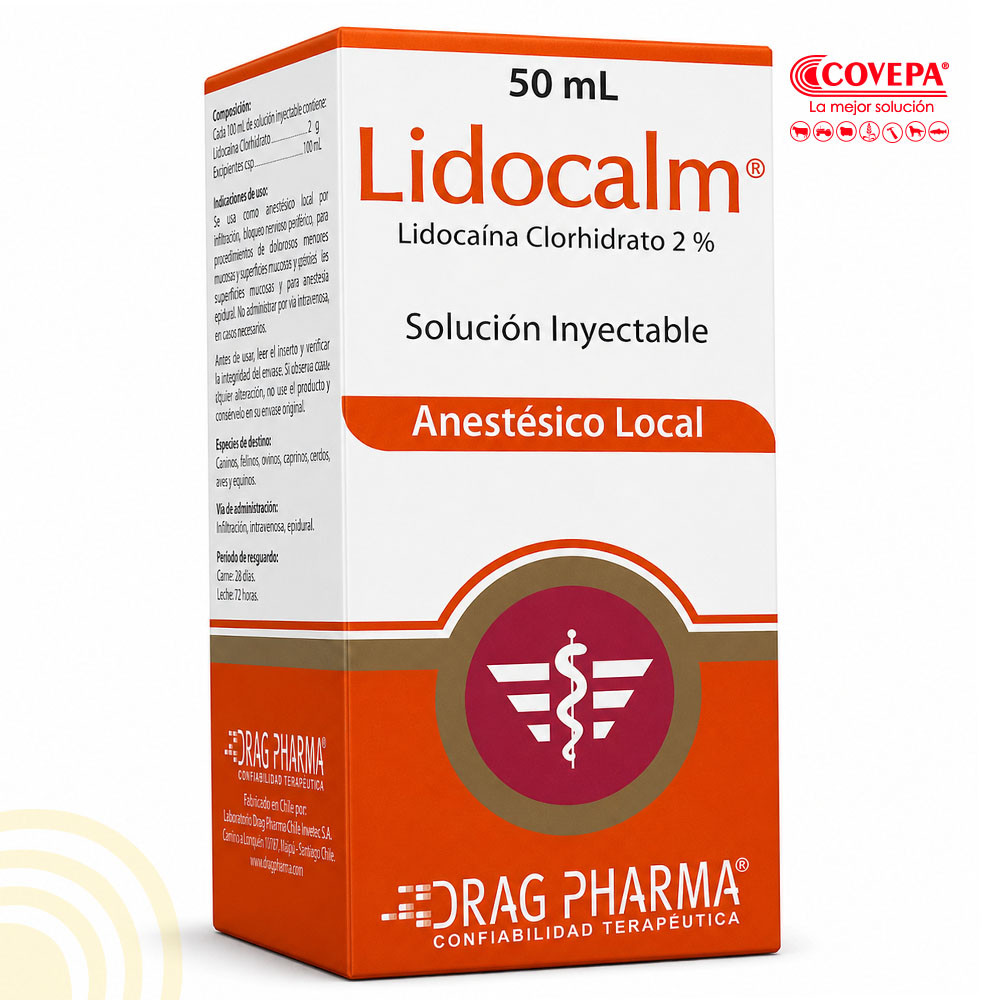 Lidocalm 2% Anestésico Inyectable 50 ml