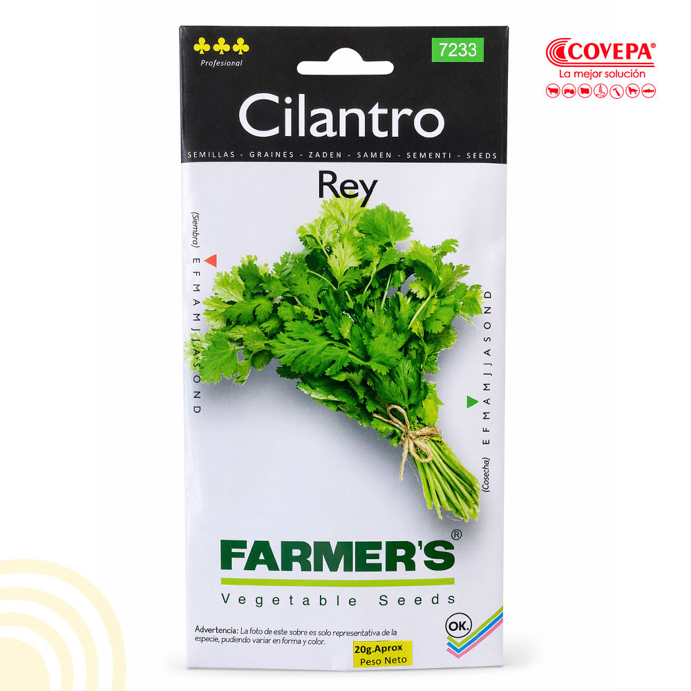 Semilla Hortaliza Cilantro Rey Farmers 20gr