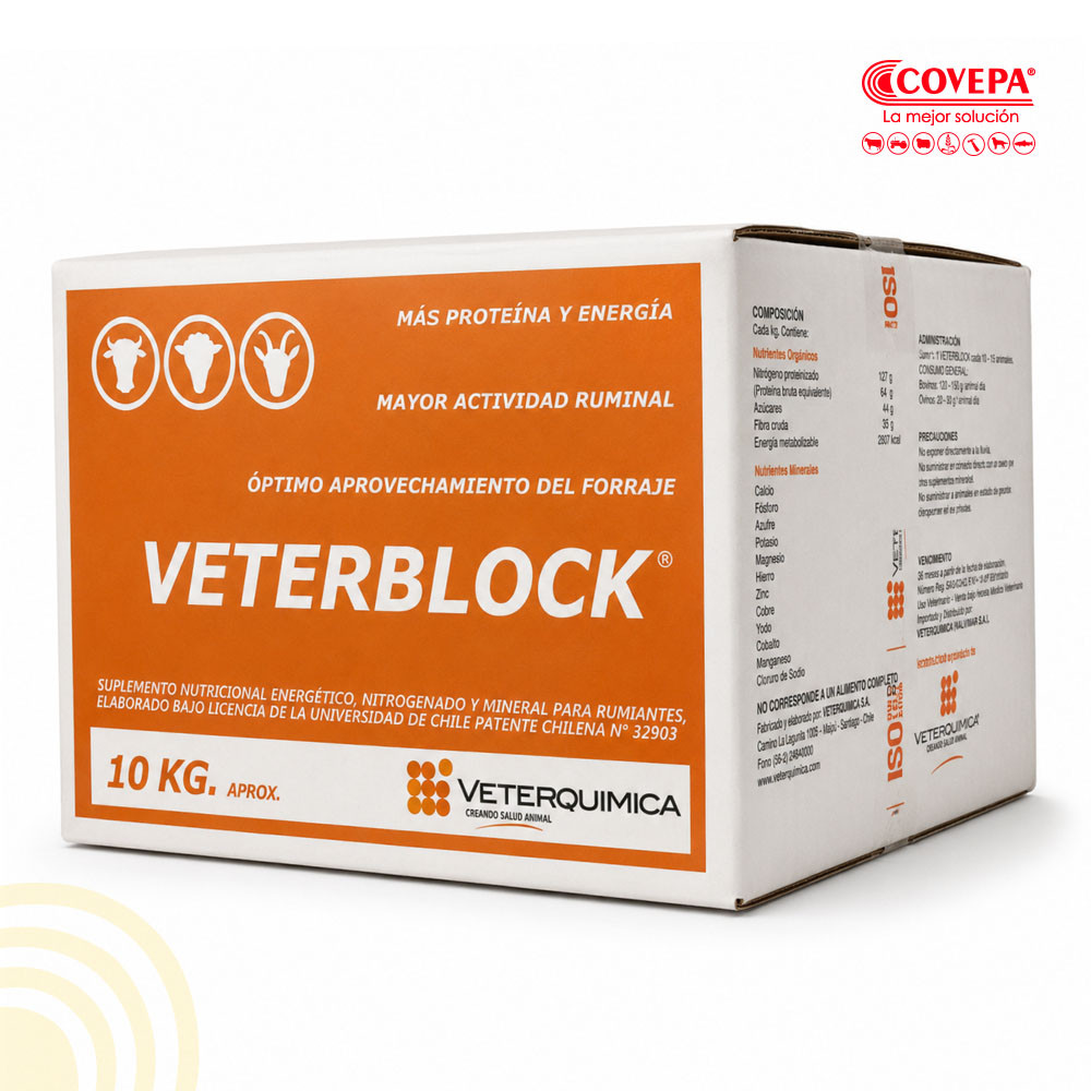 Bloque Mineral Veterblock Estándar 10kg